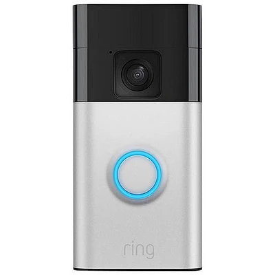 Ring Battery Doorbell with Head-to-Toe HD Video, Live View, Two-Way Talk & Motion Detection - Satin Nickel