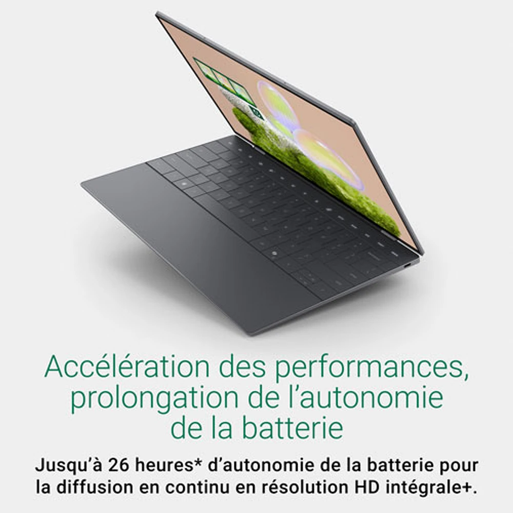 Portable 13,4 po XPS Dell - Graphite (Core Ultra 7 Intel - Série 2/RAM 16 Go/SSD 512 Go)