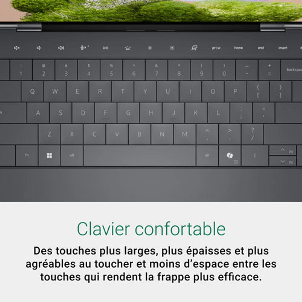 Portable 13,4 po XPS Dell - Graphite (Core Ultra 7 Intel - Série 2/RAM 16 Go/SSD 512 Go)