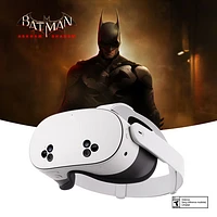 Casque de réalité virtuelle de 256 Go Meta Quest 3S avec Batman: Arkham Shadow - Version d'essai de 3 mois de Meta Horizon+