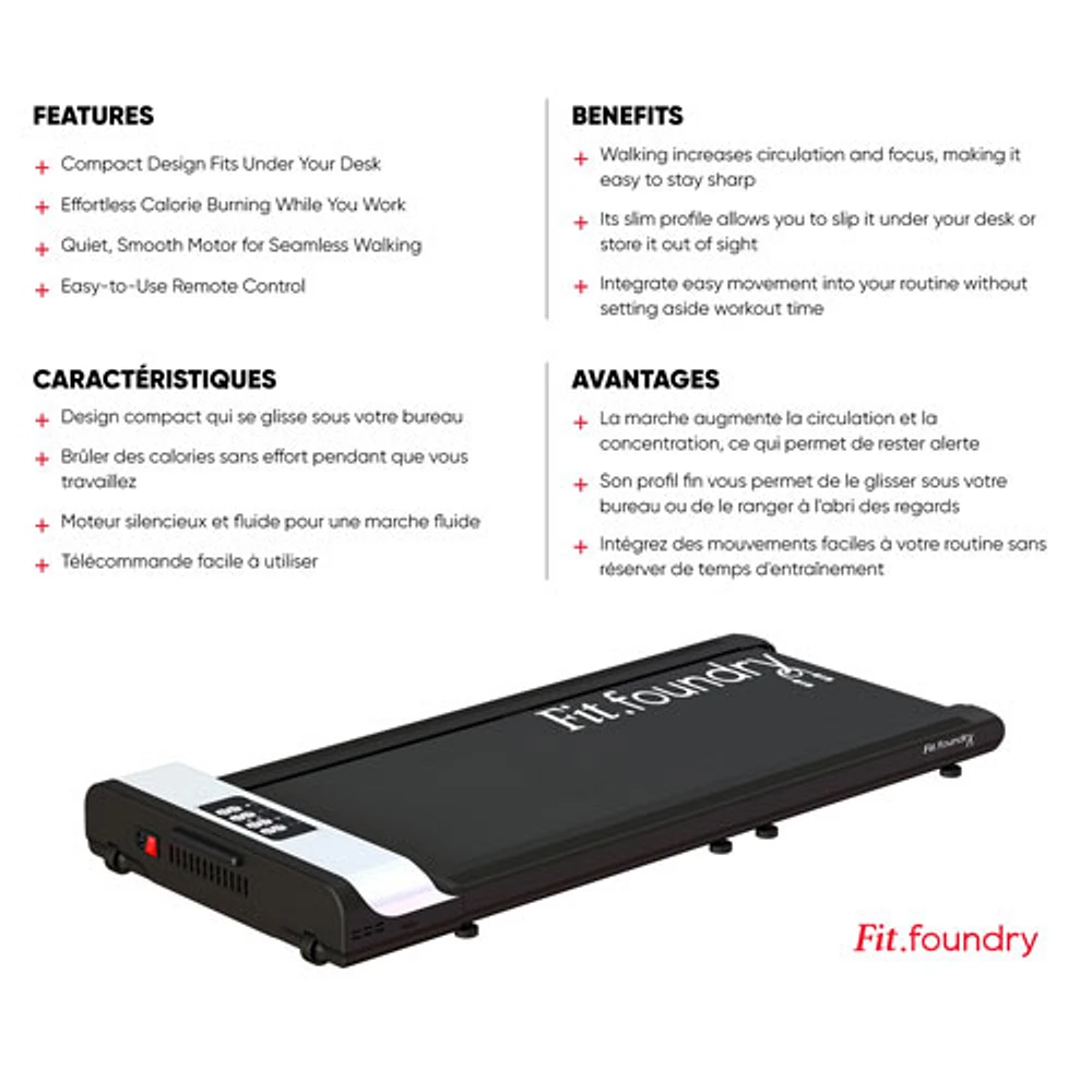 Tapis de marche roulant de Fit Foundry - Exclusivité de Best Buy