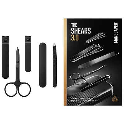 Trousse de manucure pour hommes de 5 pièces Shears 3.0 Luxury de Manscaped 