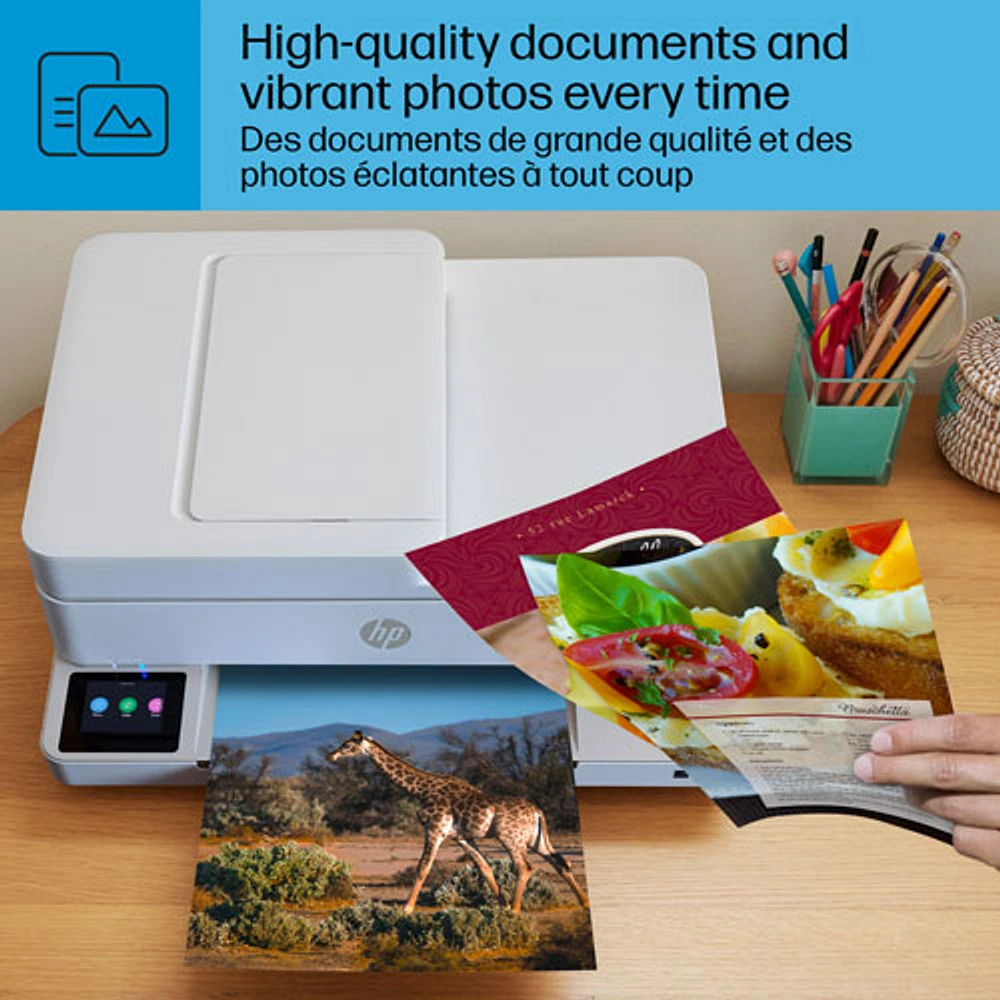 Imprimante à jet d'encre tout-en-un 6555e de HP - Essai de 3 mois de Instant Ink de HP inclus*