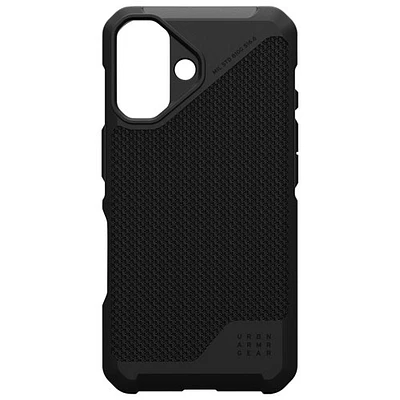 Étui rigide ajusté Metropolis LT d'UAG avec MagSafe pour iPhone 16 - Noir Kevlar