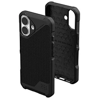 Étui rigide ajusté Metropolis LT d'UAG avec MagSafe pour iPhone 16 - Noir Kevlar