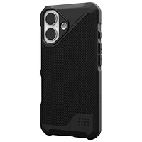 Étui rigide ajusté Metropolis LT d'UAG avec MagSafe pour iPhone 16 - Noir Kevlar