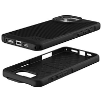 Étui rigide ajusté Metropolis LT d'UAG avec MagSafe pour iPhone 16 Pro Max - Noir Kevlar