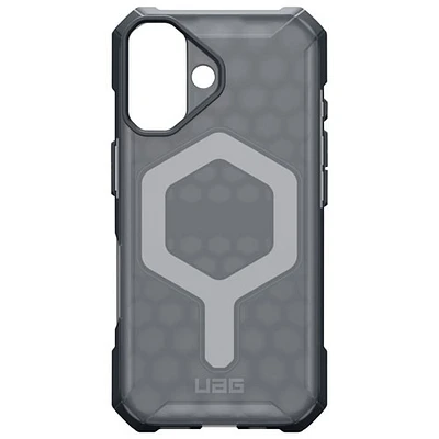 Étui rigide ajusté Essential Armor d'UAG avec MagSafe pour iPhone 16 - Cendré