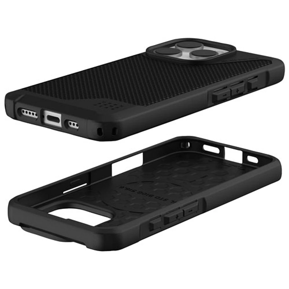 Étui rigide ajusté Metropolis LT Urban pour iPhone 16 Pro - Noir Kevlar