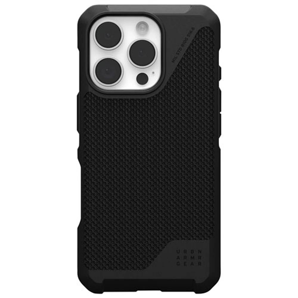 Étui rigide ajusté Metropolis LT Urban pour iPhone 16 Pro - Noir Kevlar