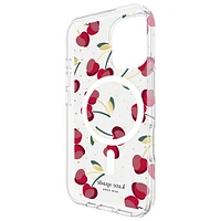 Étui rigide ajusté de Kate Spade New York avec MagSafe pour iPhone 16 - Cerises