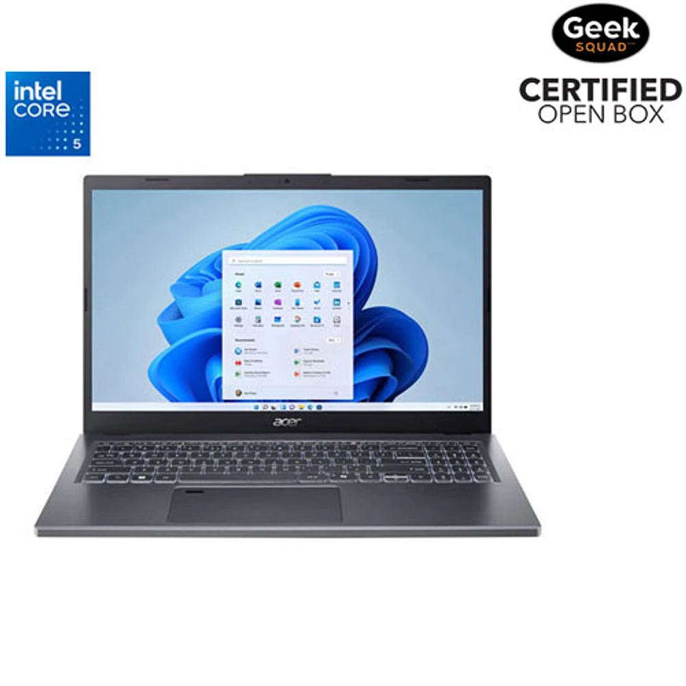 Boîte ouverte - Portable de 15,6 po Aspire A15 d'Acer - Fer (Core 5-120U d'Intel/RAM 16 Go/SSD 1 To/Windows 11)