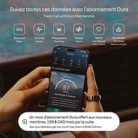 Anneau intelligent de sommeil et de mise en forme Ring 4 d'Oura - Doré - Taille 12