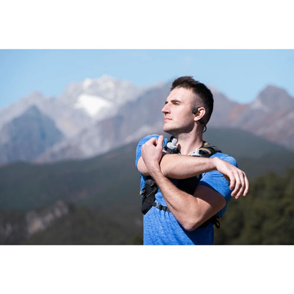 Écouteurs oreilles libres Bluetooth USB-C OpenRun Mini de Shokz - Noir