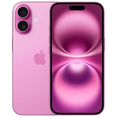 iPhone 16 de 256 Go d'Apple avec Freedom Mobile - Rose - Paiement Balance mensuel