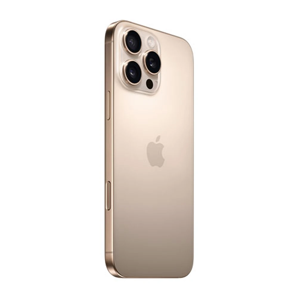 iPhone 16 Pro Max de 256 Go d'Apple avec Virgin Plus - Titane sable - Financement mensuel