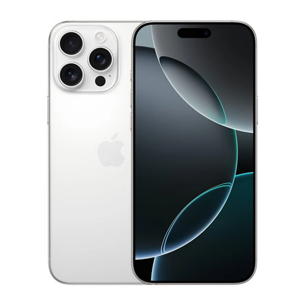 TELUS Apple iPhone 16 Pro Max 256GB - White Titanium - Monthly Financing