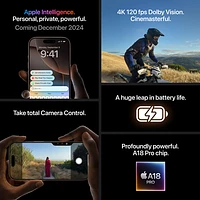 Koodo Apple iPhone 16 Pro 1TB - Black Titanium - Monthly Tab Payment