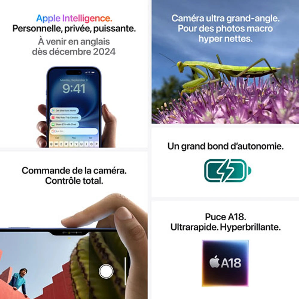 iPhone 16 Plus de 512 Go d'Apple avec TELUS - Rose - Financement mensuel