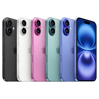 Fido Apple iPhone 16 256GB - Black - Monthly Financing