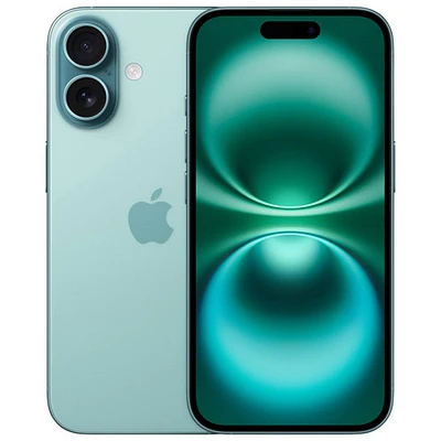 iPhone 16 de 128 Go d'Apple avec Virgin Plus - Sarcelle - Financement mensuel