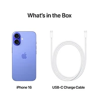 iPhone 16 de 128 Go d'Apple avec Fido - Bleu outremer - Financement mensuel