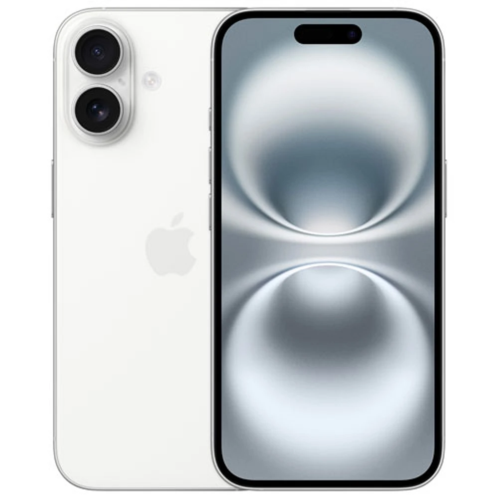 Koodo Apple iPhone 16 128GB - White - Monthly Tab Payment
