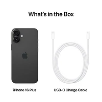 Fido Apple iPhone 16 Plus 128GB - Black - Monthly Financing