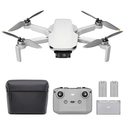 Ensemble de drone Fly More quadricoptère Mini 4K de DJI avec télécommande - Prêt à voler - Bilingue