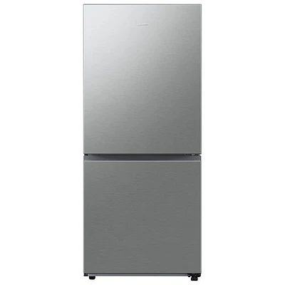 Boîte ouverte - Réfrigérateur à congélateur inférieur 16,2 pi³ 30 po de Samsung (RB16DG6000SLAA) - Parfait état