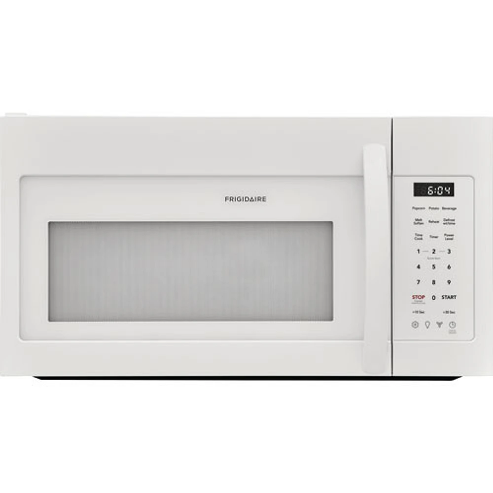 Boîte ouverte - Four à micro-ondes à hotte intégrée de Frigidaire - 1,8 pi³ - Blanc - Parfait état