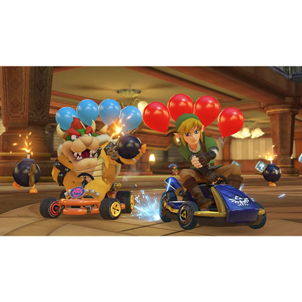 Ensemble Nintendo Switch Mario Kart 8 Deluxe avec abonnement individuel en ligne de 12 mois