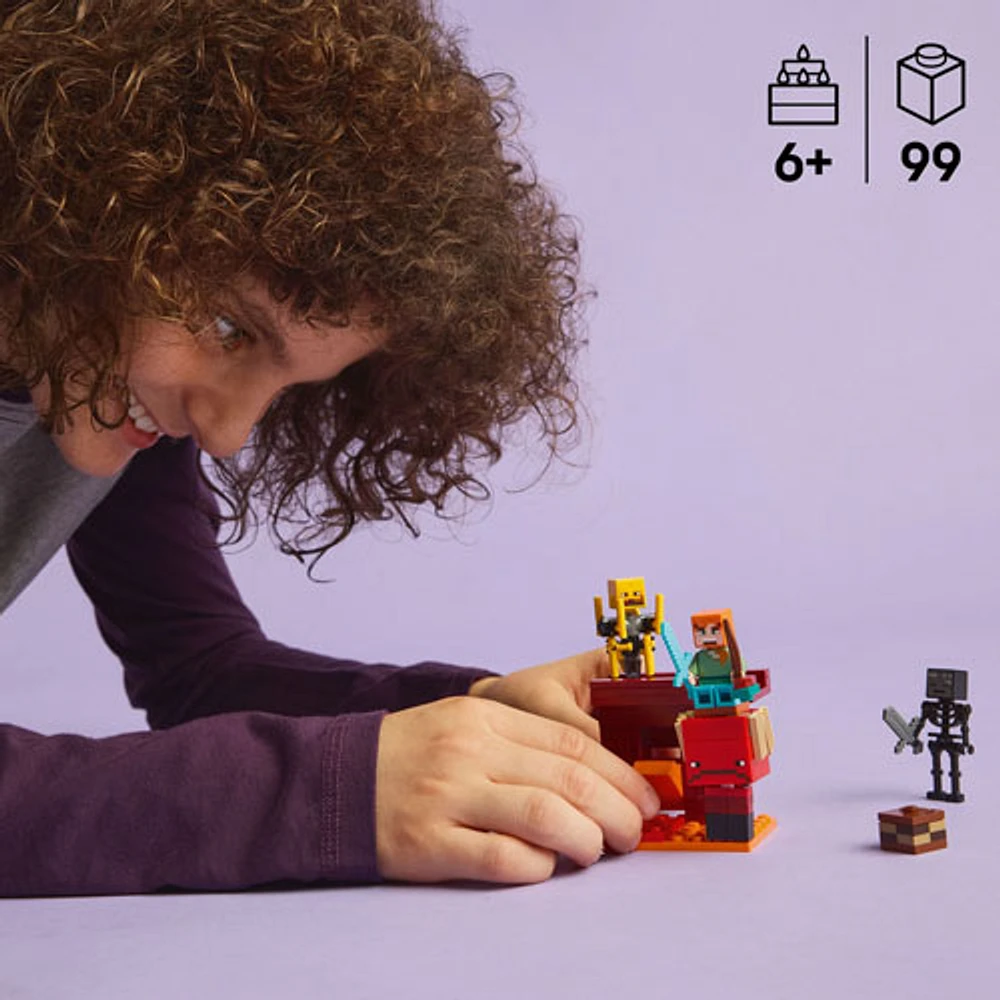 LEGO Minecraft : La bataille de la lave du Nether - 99 pièces (21266)