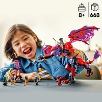 LEGO Ninjago Dragons Rising: Thunderfang Dragon of Chaos - 668 Pieces (71832)