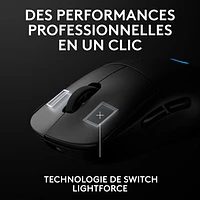 Logitech G PRO 2 LIGHTSPEED 44000 DPI Wireless Optical Gaming Mouse - Black