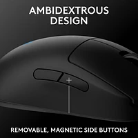 Logitech G PRO 2 LIGHTSPEED 44000 DPI Wireless Optical Gaming Mouse - Black