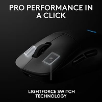 Logitech G PRO 2 LIGHTSPEED 44000 DPI Wireless Optical Gaming Mouse - Black