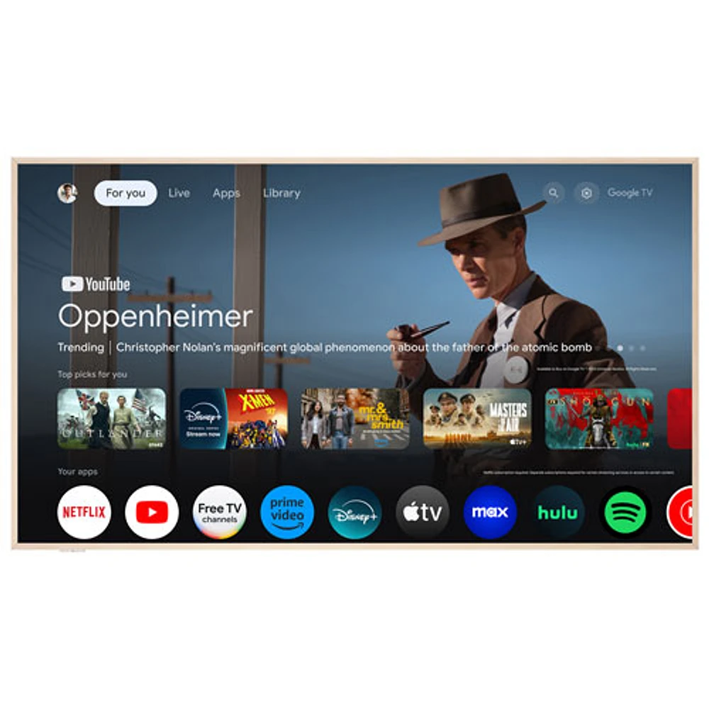TCL NXTVISION 85" 4K UHD HDR QLED Smart Google TV (85A300W) - 2024 - White