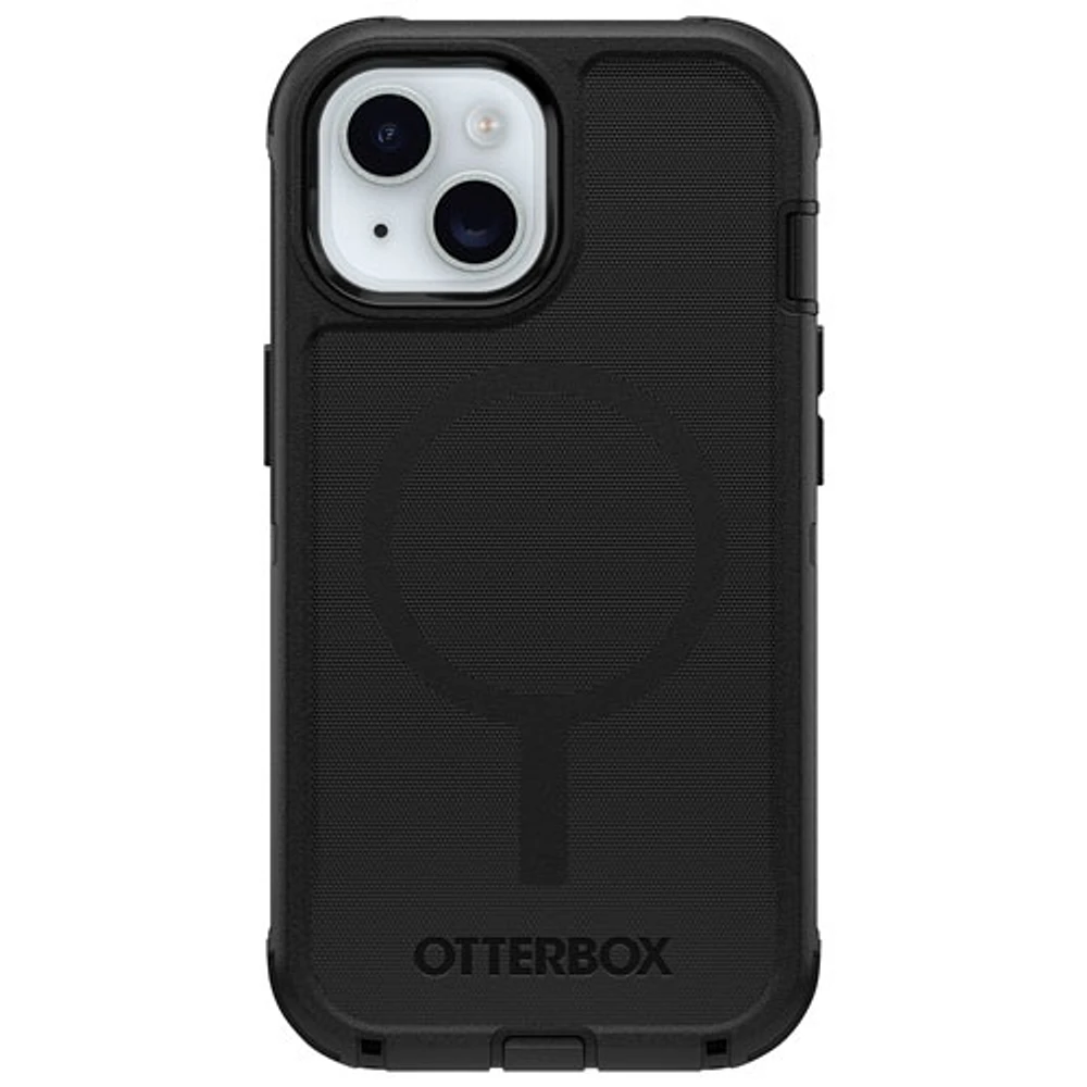Étui rigide ajusté Defender Pro d'OtterBox pour iPhone 16e/15/14/13 avec MagSafe - Noir