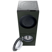 Duo laveuse électrique de 5,3 pi³ et sécheuse de 7,6 pi³ de Samsung (WH46DBH550EFAC) - Vert satiné