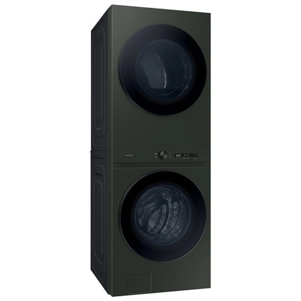 Duo laveuse électrique de 5,3 pi³ et sécheuse de 7,6 pi³ de Samsung (WH46DBH550EFAC) - Vert satiné