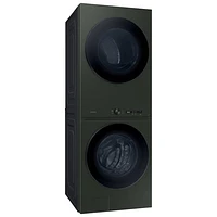 Duo laveuse électrique de 5,3 pi³ et sécheuse de 7,6 pi³ de Samsung (WH46DBH550EFAC) - Vert satiné