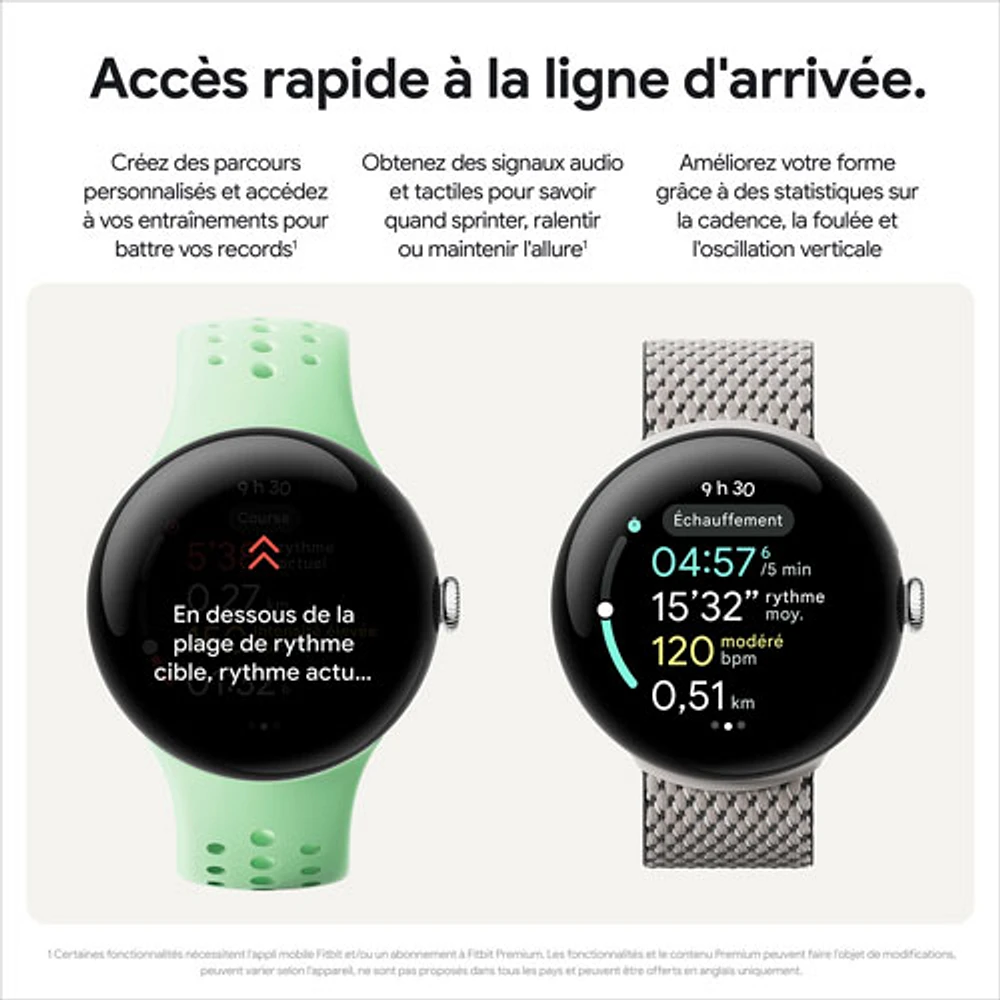 Montre Pixel Watch 3 de Google (LTE + GPS) avec TELUS avec boîtier de 45 mm en aluminium noir mat et bracelet sport noir volcanique - Financement mensuel