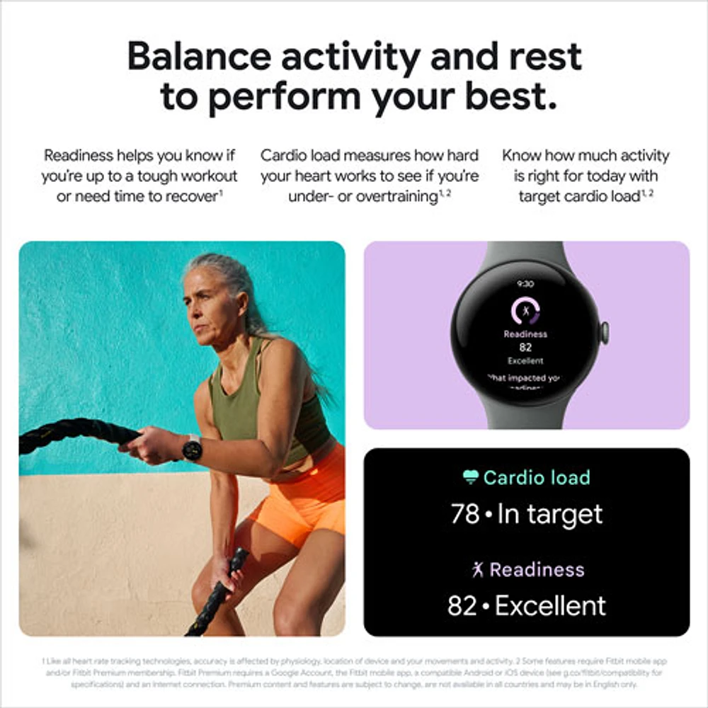 Montre Pixel Watch 3 de Google (LTE + GPS) avec TELUS avec boîtier de 45 mm en aluminium noir mat et bracelet sport noir volcanique - Financement mensuel