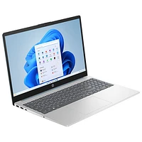 Portable de 15,6 po de HP - Argenté naturel (Ryzen 7 7730U d'AMD/RAM 16 Go/SSD 512 Go/Windows 11 Famille)