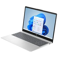 Portable de 15,6 po de HP - Argenté naturel (Ryzen 7 7730U d'AMD/RAM 16 Go/SSD 512 Go/Windows 11 Famille)