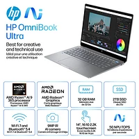 HP OmniBook Ultra 14" Touchscreen Gen AI PC Laptop