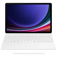 Samsung Keyboard Case for Galaxy Tab S10 FE/S9/S9FE - White