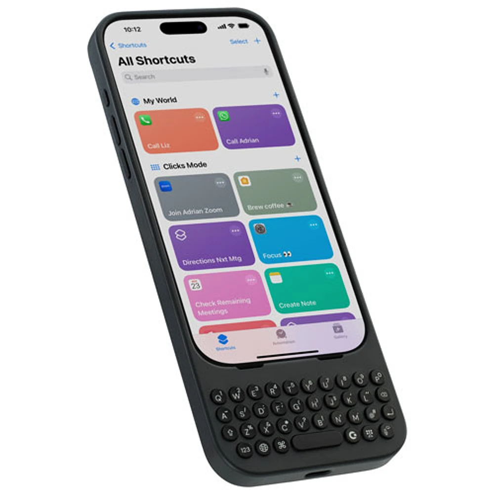 Clicks Keyboard Case for iPhone 16 Plus - Onyx