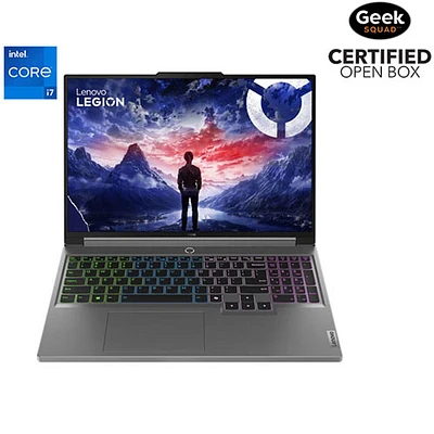 Boîte ouverte - Portable de jeu de 16 po Legion 5i de Lenovo (Core i7 14650HX d'Intel/SSD 512 Go/RAM 32 Go/GeForce RTX 4070)